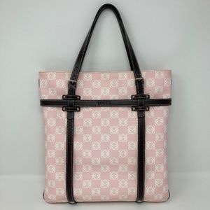 Loewe Light Pink Anagram Bag with Brown Leather Accents Designer ~ Luxury!